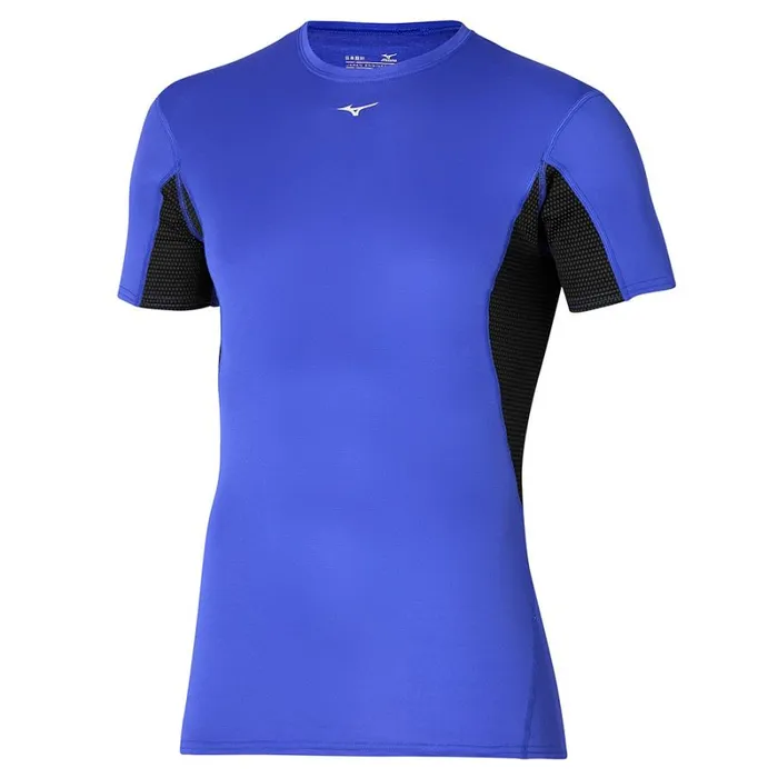 Tops Men Mizuno Mid WeightLight Tee Surf Blue