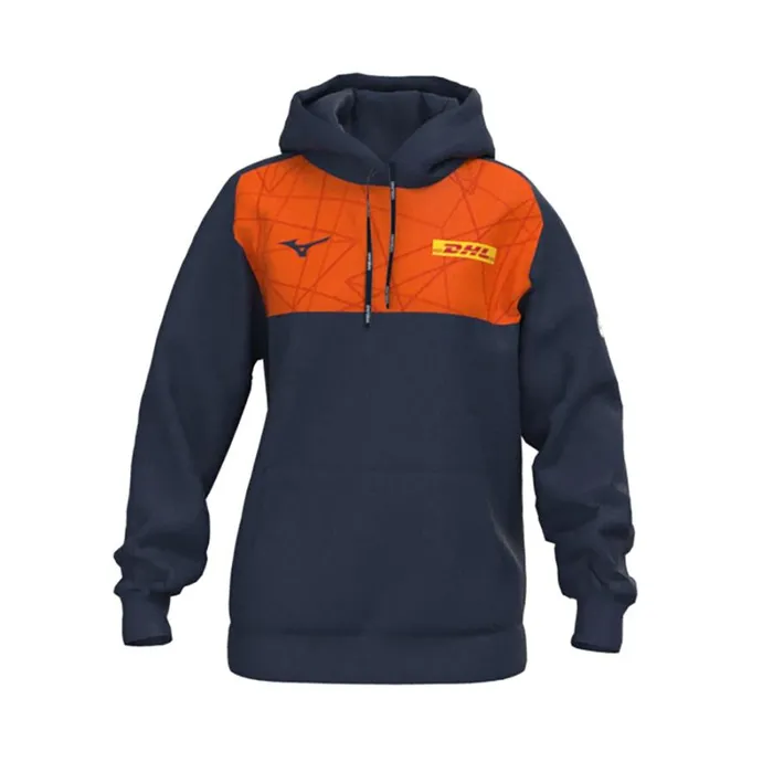 Tops Men Mizuno Nevobo Pro Hoodie Women Navy