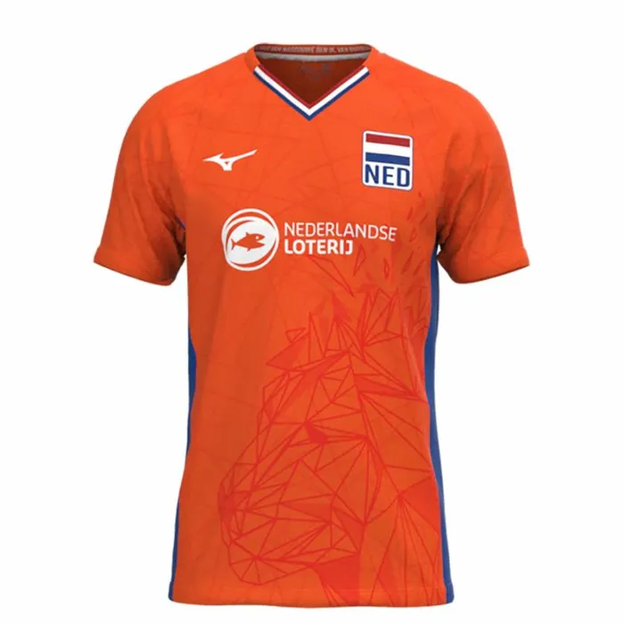 Tops Men Mizuno Nevobo Voleyball Replica Shirt Men Orange