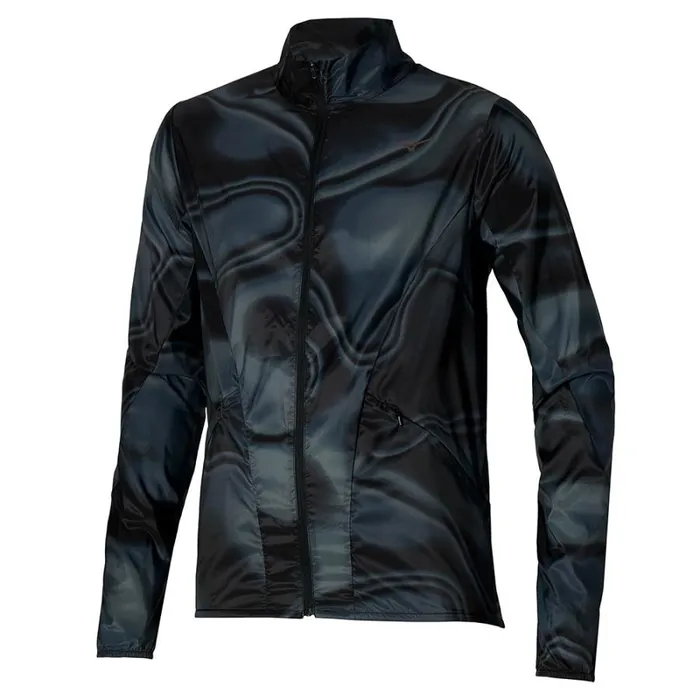 Tops Men Mizuno Premium Aero Jacket Black Tops Men Mizuno Premium Aero Jacket Black