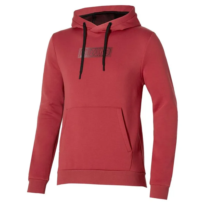 Tops Men Mizuno Release Hoodie Mineral Red