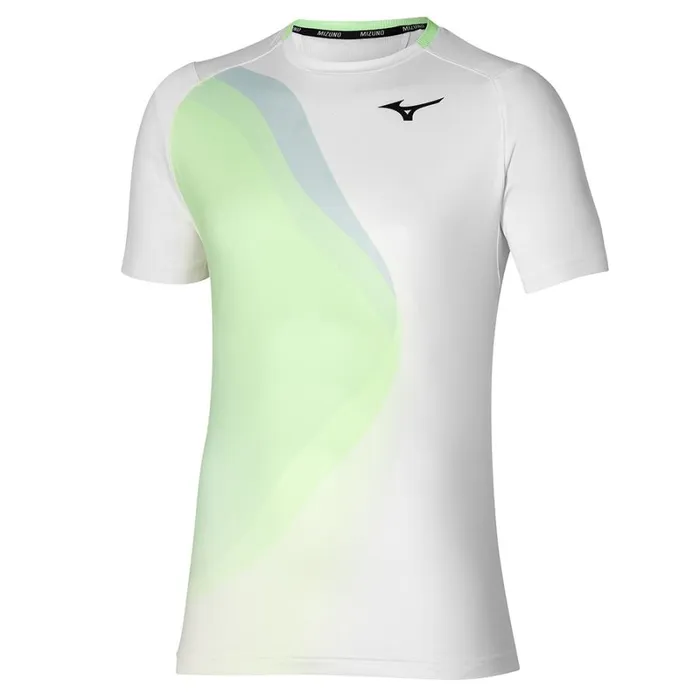 Tops Men Mizuno Release Shadow Graphic Tee White