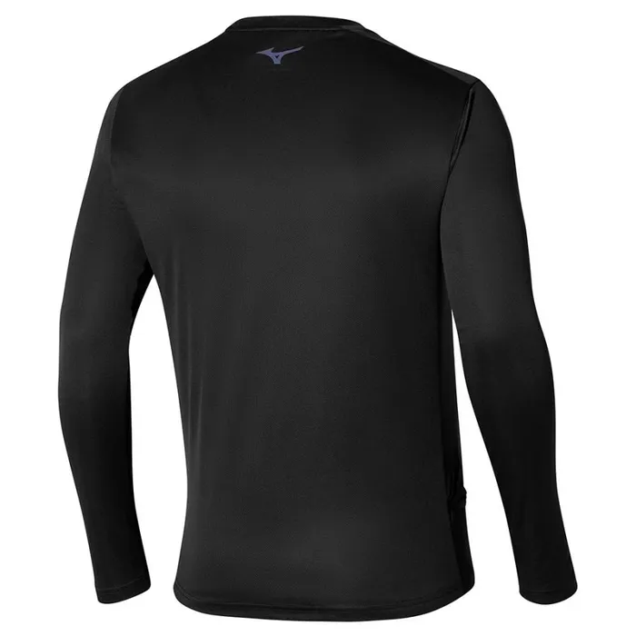 Tops Men Mizuno Two Loops 8 Tee Black Tops Men Mizuno Two Loops 8 Tee Black
