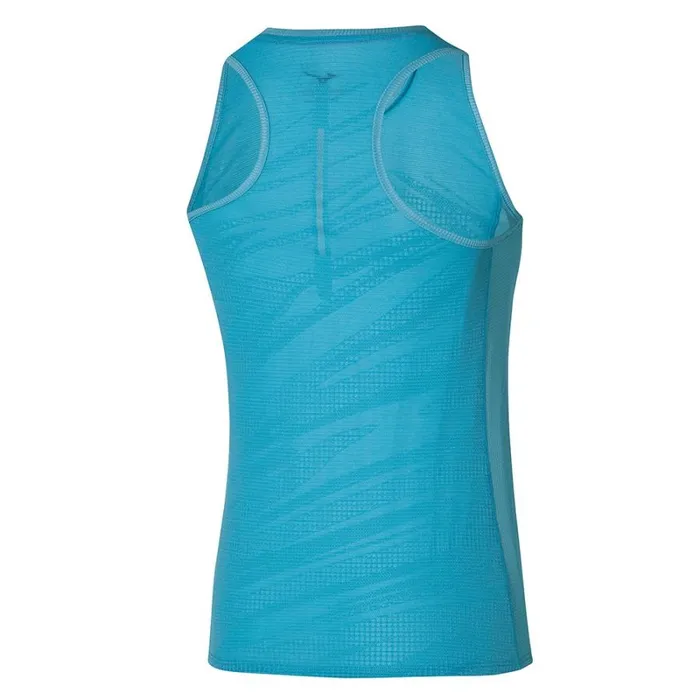 Tops Women Mizuno Aero Tank Maui Blue