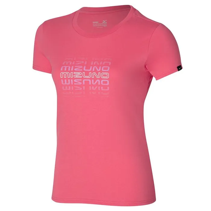 Tops Women Mizuno Athletics Mizuno Tee Sunkissed Coral