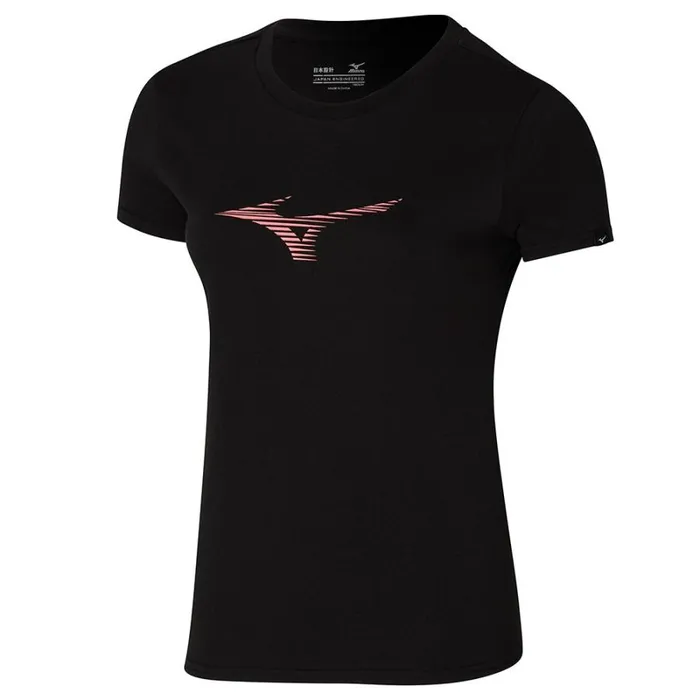 Tops Women Mizuno Athletics Rb Tee Black