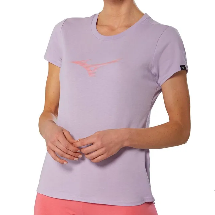 Tops Women Mizuno Athletics Rb Tee Pastel Lilac