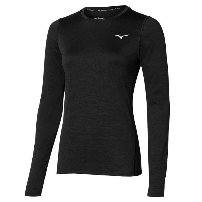 Tops Women Mizuno Impulse Core Ls Tee Black