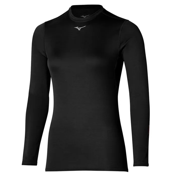 Tops Women Mizuno Mid Weight Crew Black