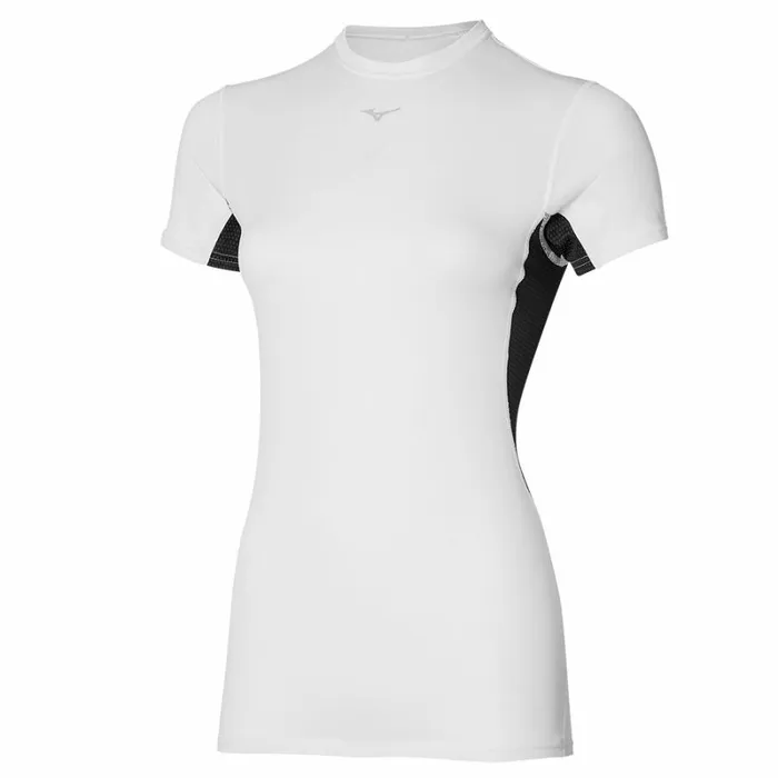 Tops Women Mizuno Mid WeightL Tee White