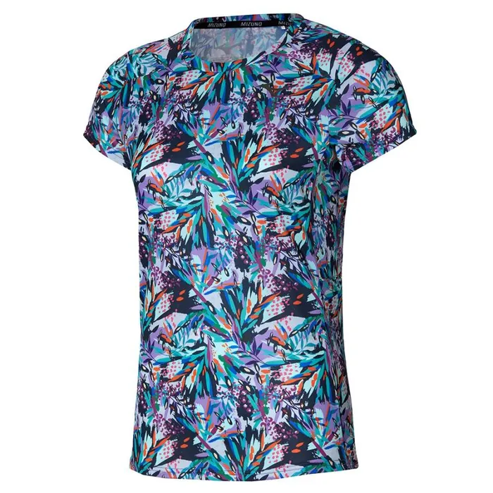 Tops Women Mizuno Mizuno Two Loop 88 Tee Printed