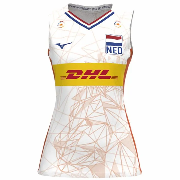 Tops Women Mizuno Nevobo Volleyball Match White Shirt Women White