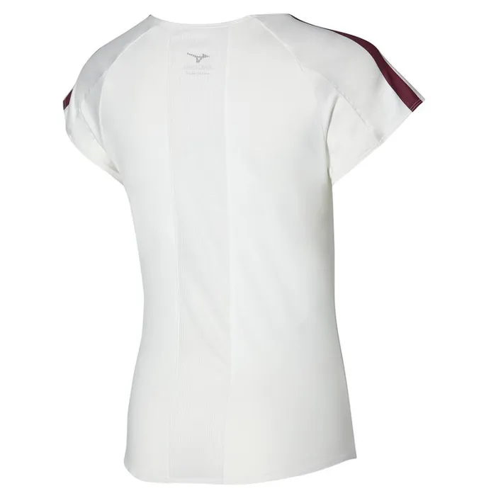 Tops Women Mizuno Printed Tee White