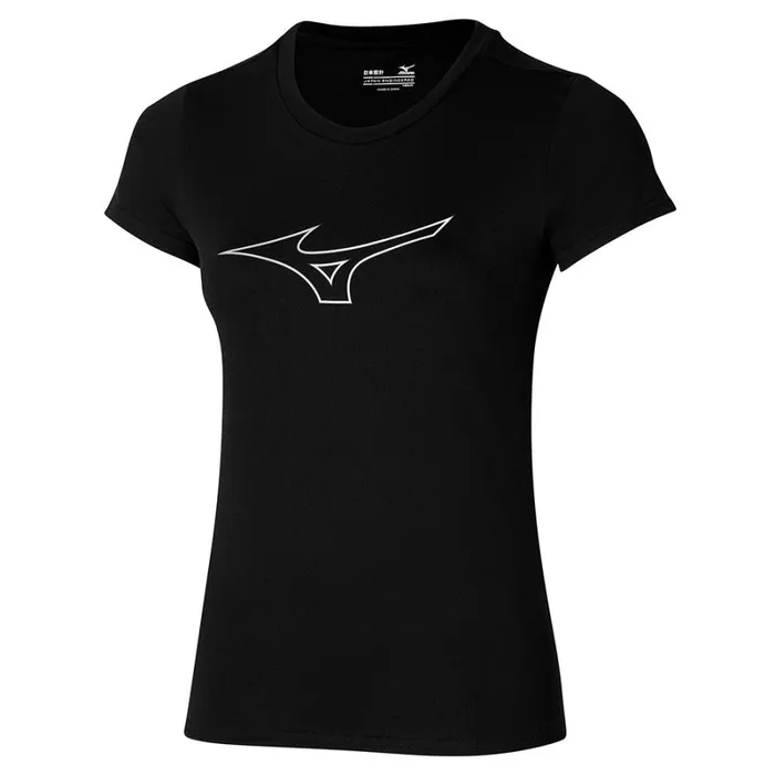 Tops Women Mizuno Rb Logo Tee Black