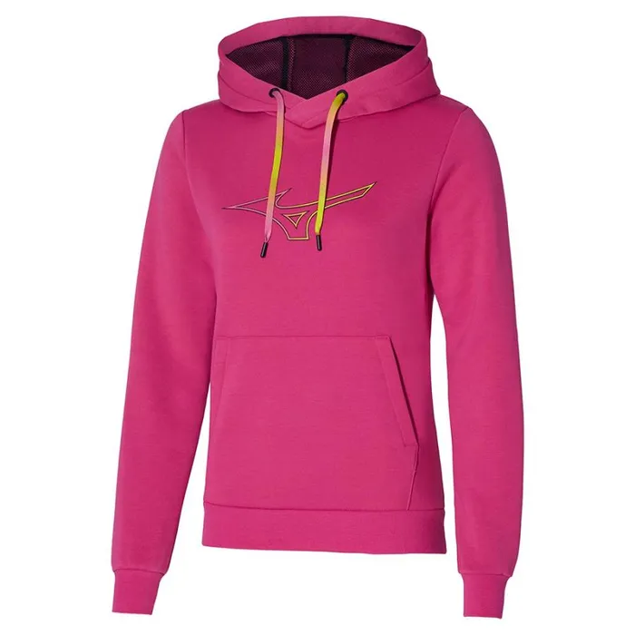 Tops Women Mizuno Release Hoodie Sangria Sunset