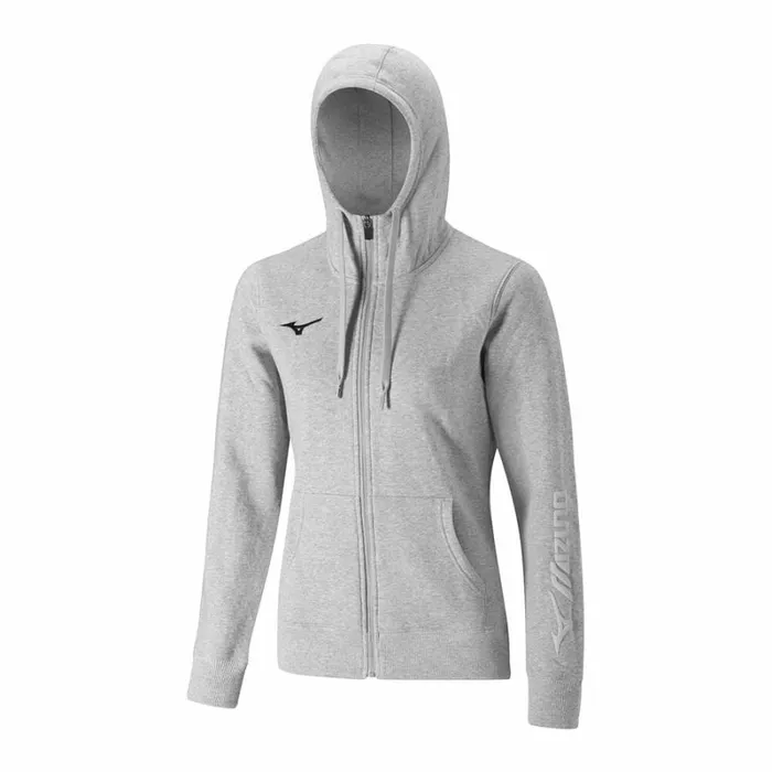 Tops Women Mizuno Sweat Fz Hoodie