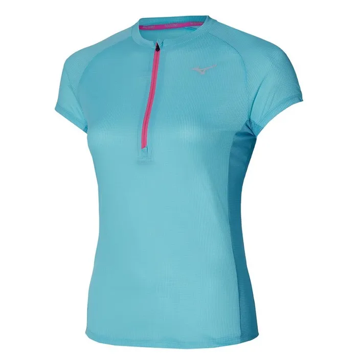 Tops Women Mizuno Trail Dryaeroflow Hz Tee Antigua Sand