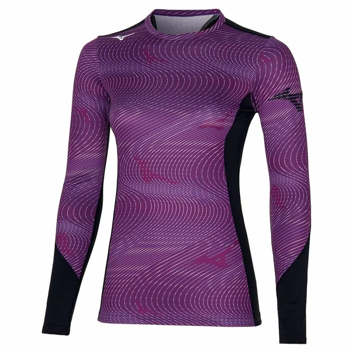 Tops Women Mizuno Virtual Body G3 Crew Magenta Haze