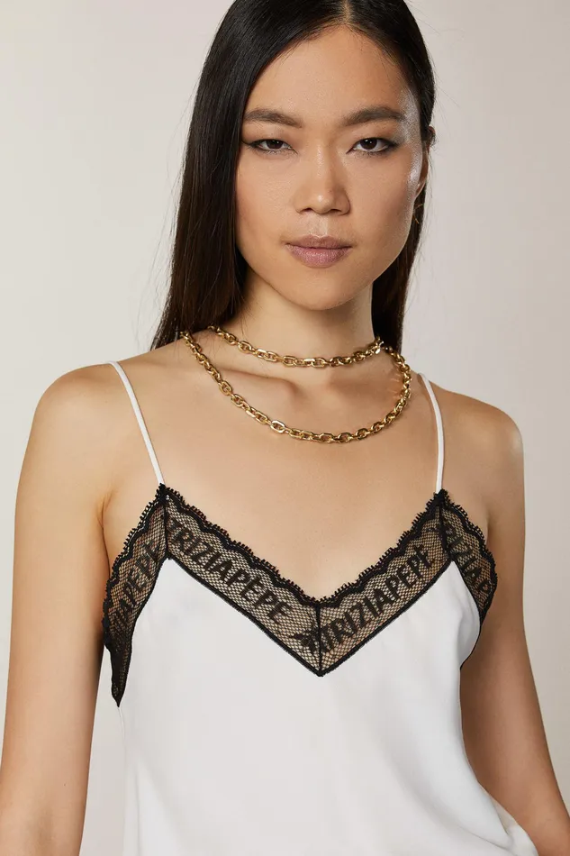 Tops Women Patrizia Pepe Lace Top Bianco