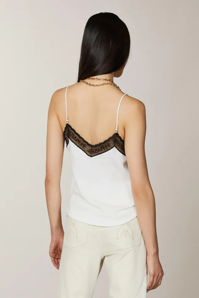 Tops Women Patrizia Pepe Lace Top Bianco