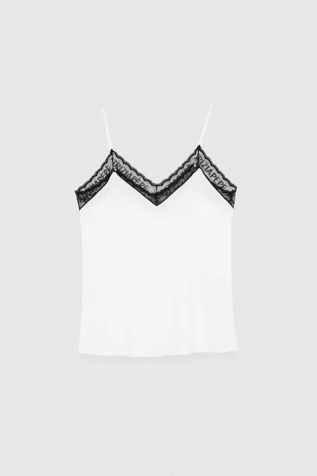 Tops Women Patrizia Pepe Lace Top Bianco