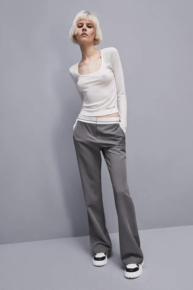 Tops Women Patrizia Pepe Viscose Ribbed Knit Sweater Bianco