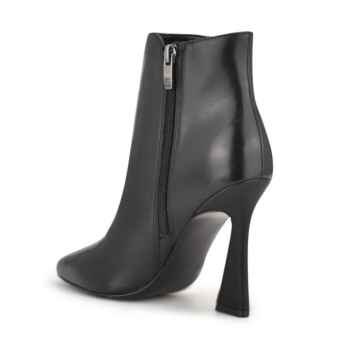Torrie Dress Booties Black Leather Women Nine West Boots and Booties
