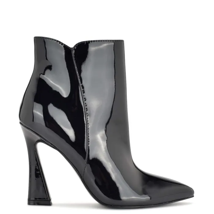 Torrie Dress Booties Black Patent Women Nine West Boots and Booties