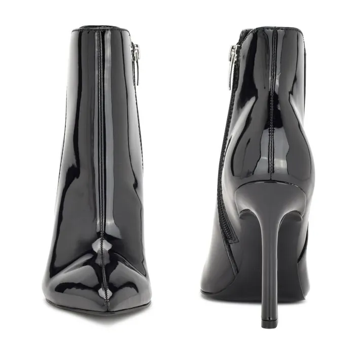 Torrie Dress Booties Black Patent Women Nine West Boots and Booties