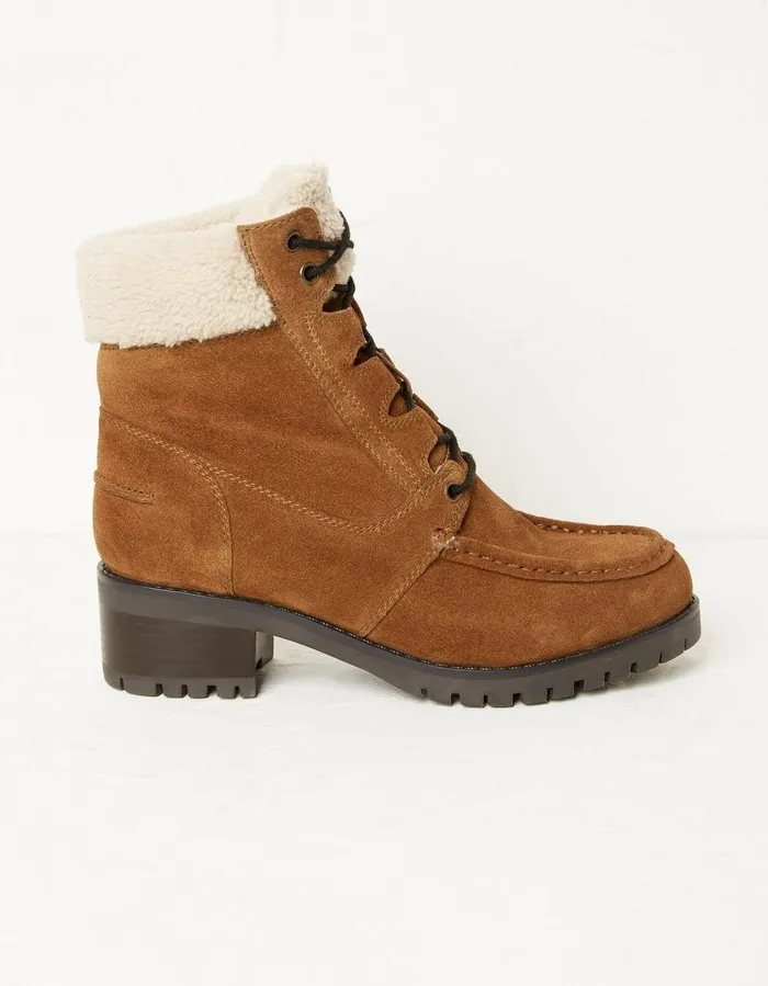 Tory Apron Ankle Boot Tan Women FatFace Boots