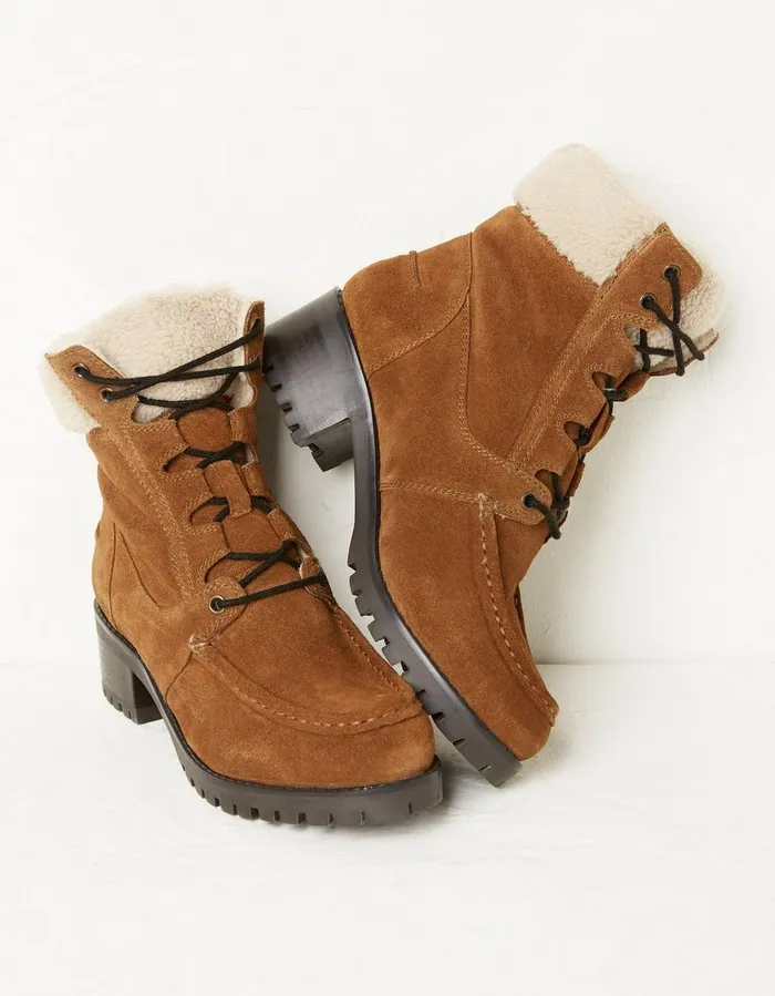 Tory Apron Ankle Boot Tan Women FatFace Boots