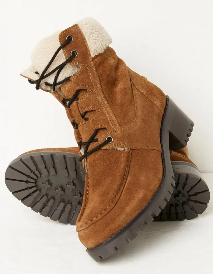 Tory Apron Ankle Boot Tan Women FatFace Boots