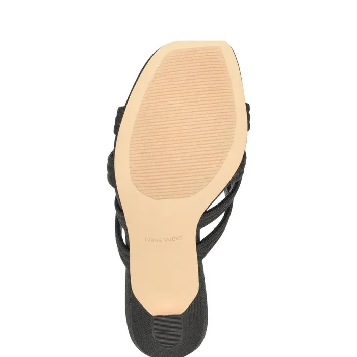 Tracee Heeled Slide Sandals Black Women Nine West Heels