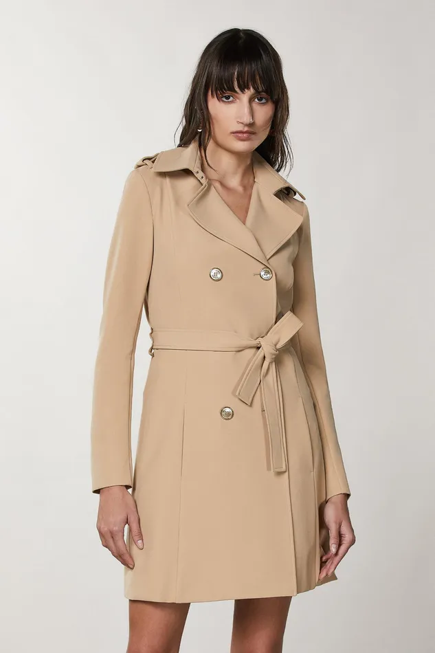 Trench Coats Women Patrizia Pepe Trench Triking Beige
