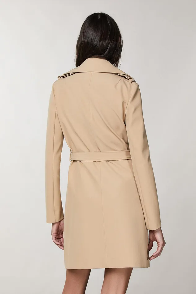 Trench Coats Women Patrizia Pepe Trench Triking Beige