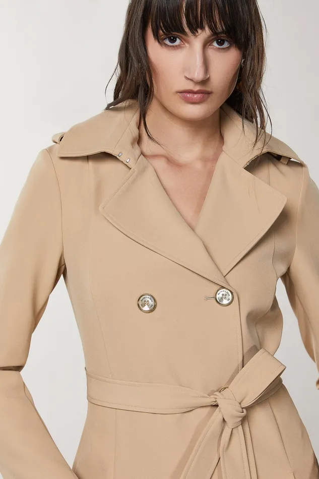 Trench Coats Women Patrizia Pepe Trench Triking Beige