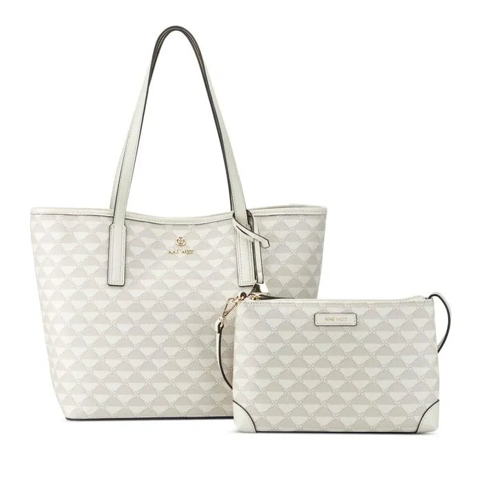 Tristian 2 In 1 Tote Pumice Logo WomenMen Nine West Totes and Backpacks