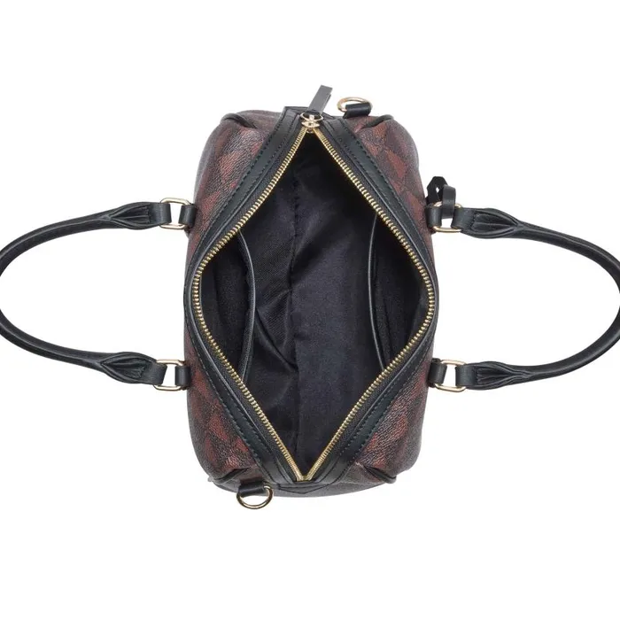 Tristian Bowler Satchel Mahogany Logo WomenMen Nine West Satchels and Shoulder Bags Tristian Bowler Satchel Mahogany Logo WomenMen Nine West Satchels and Shoulder Bags