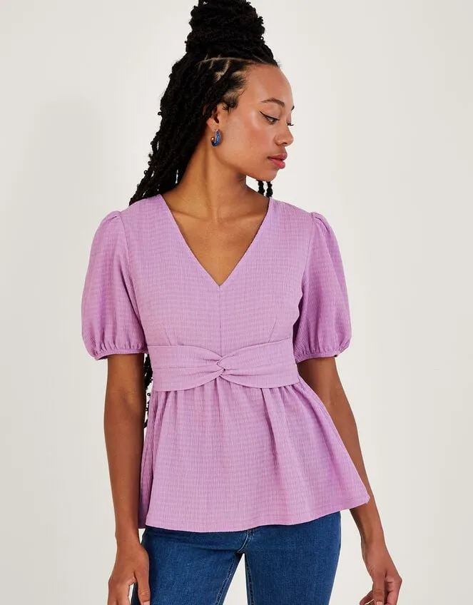 Twist Front Jersey Top Purple Women Monsoon Tops and Blouses