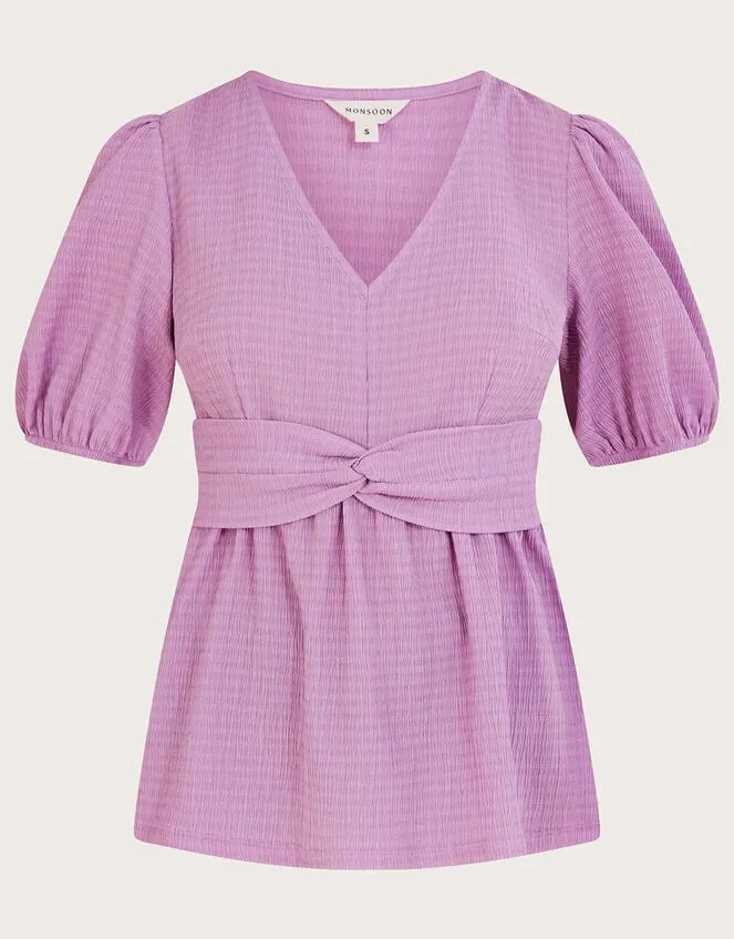 Twist Front Jersey Top Purple Women Monsoon Tops and Blouses