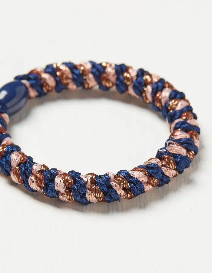 Twist Hair Tie Navy Women FatFace Hair Accessories