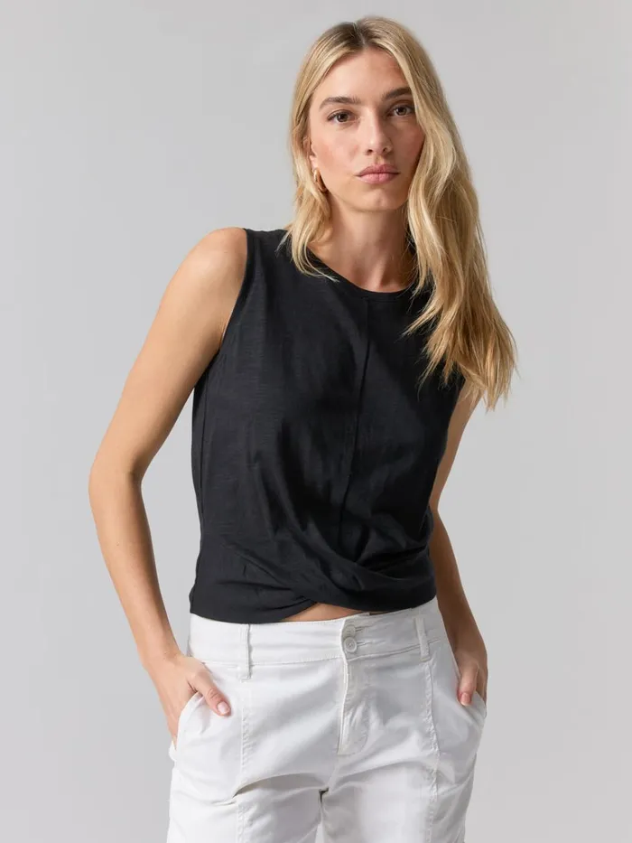 Twisted Tank Black Women Sanctuary Clothing Tees and Tops