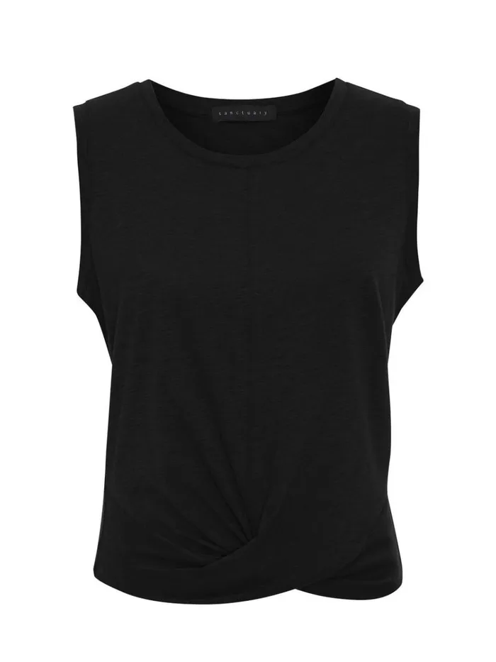 Twisted Tank Black Women Sanctuary Clothing Tees and Tops