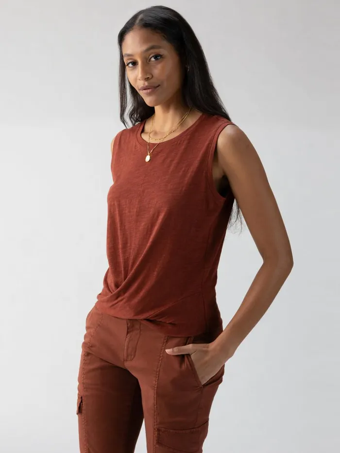 Twisted Tank Rich Clay Women Sanctuary Clothing Tees and Tops