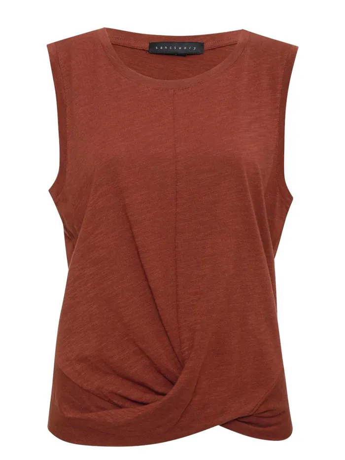 Twisted Tank Rich Clay Women Sanctuary Clothing Tees and Tops