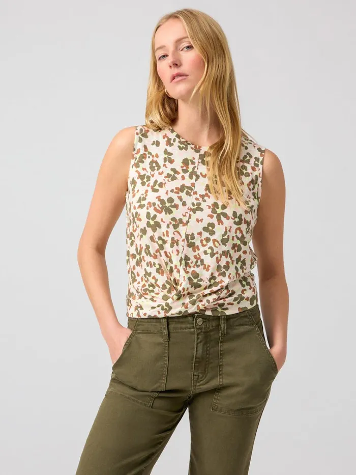 Twisted Tank Rose Foliage Women Sanctuary Clothing Tees and Tops