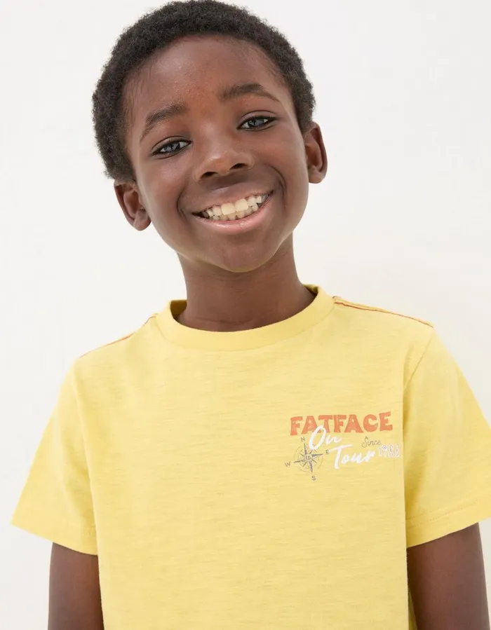 UK Graphic TShirt Yellow Boys FatFace TShirts and Polos