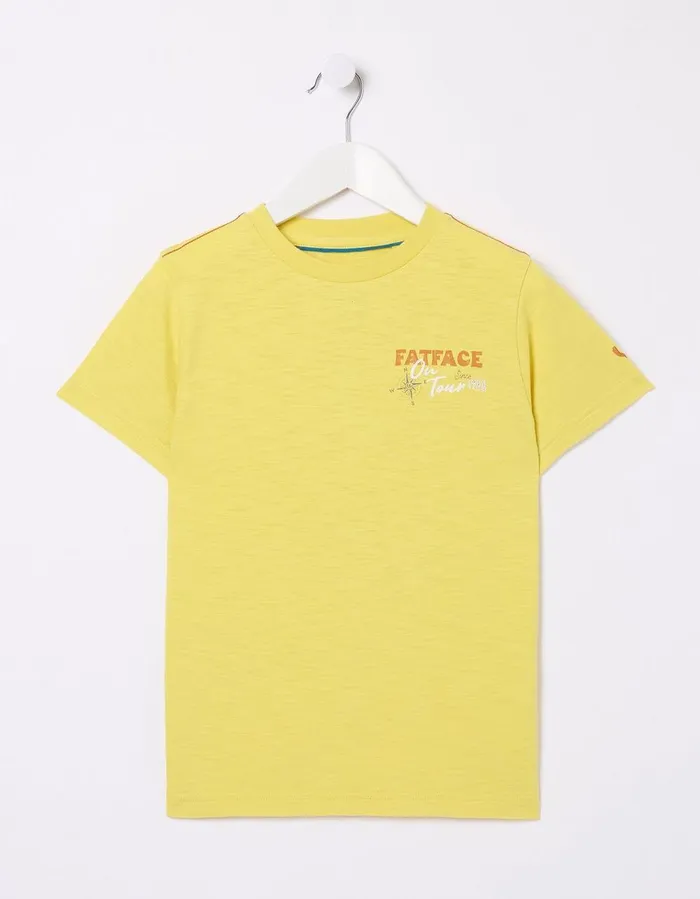 UK Graphic TShirt Yellow Boys FatFace TShirts and Polos