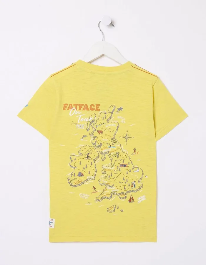 UK Graphic TShirt Yellow Boys FatFace TShirts and Polos