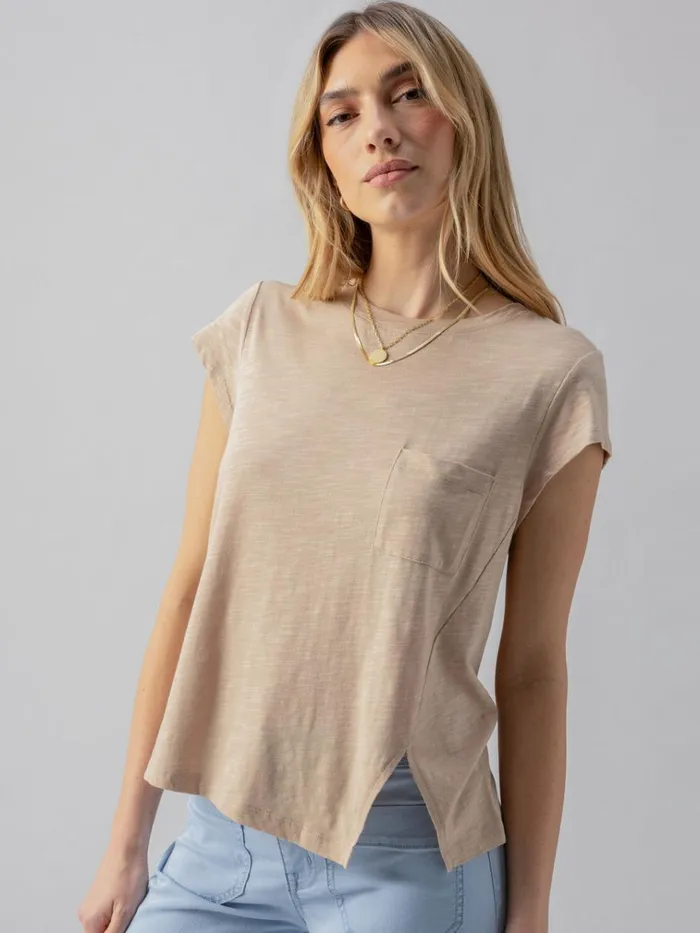 Under The Palms Tee Sand Women Sanctuary Clothing Tees and Tops